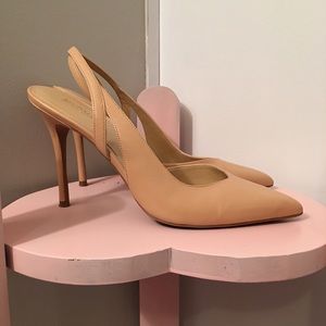 Michael Kors tan nude color high heels